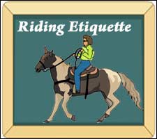 Horse Riding etiquette