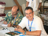Book signing with Scott Michael (right) and Julian Sprung (left)
