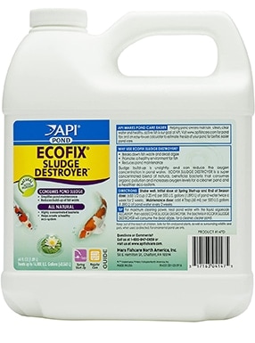 API Pond ECOFIX Sludge Destroyer Bacterial Cleaner, Water Clarifier, and Sludge Remover