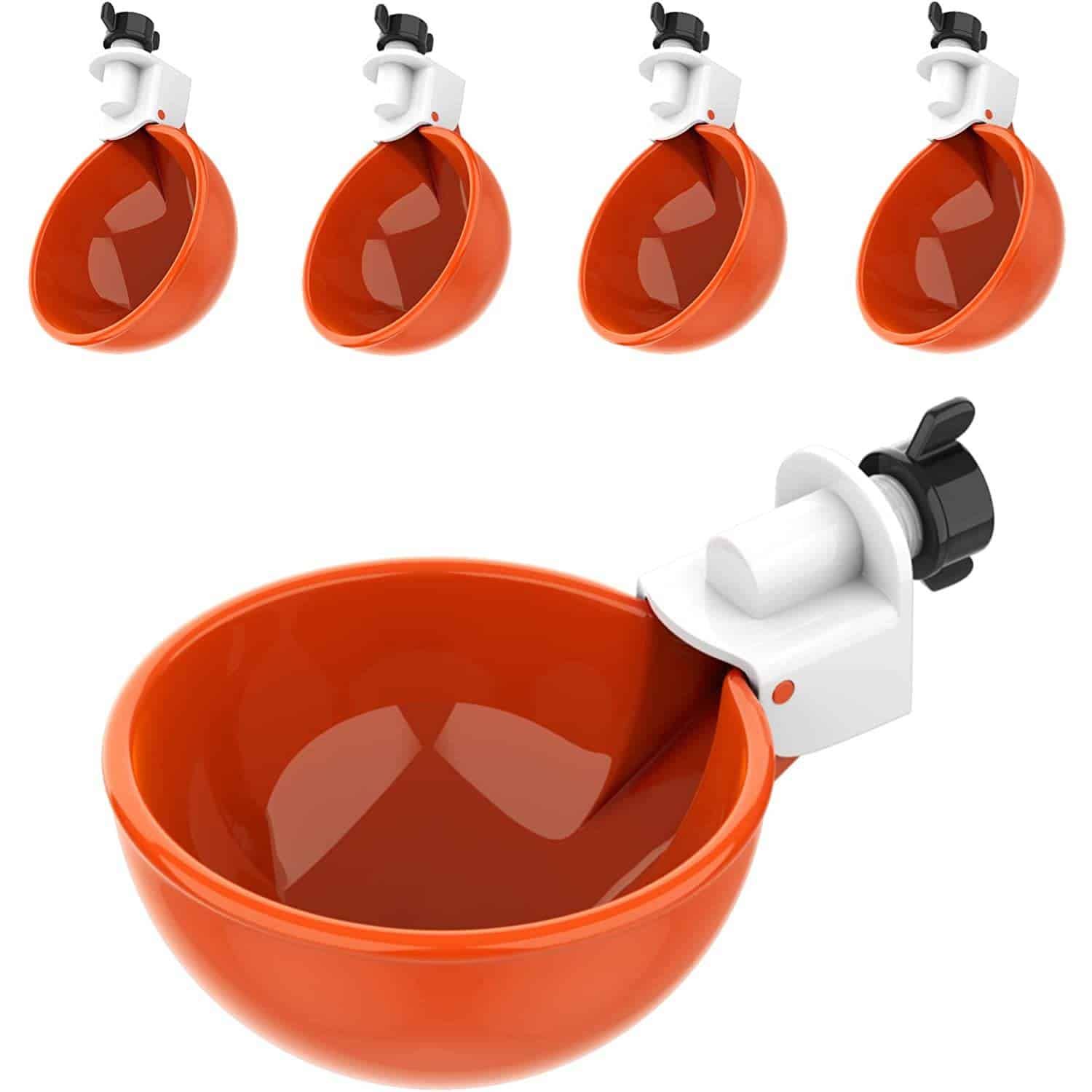 (5 Pack) Lil Clucker Large Automatic Chicken Waterer Cups