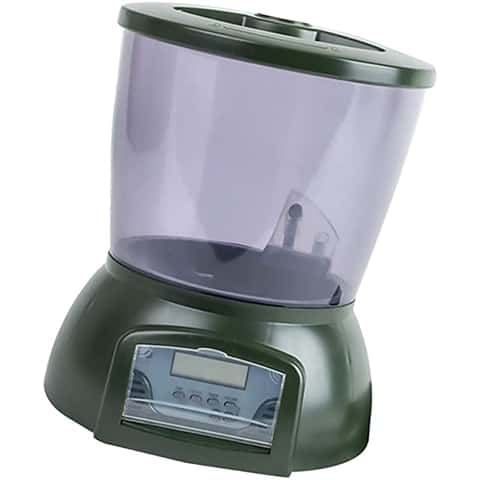 POPETPOP Automatic Fish Feeder LCD Display Feeder Timer