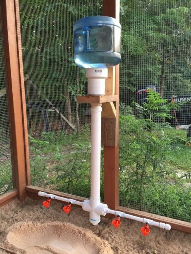 DIY PVC Chicken Watering System