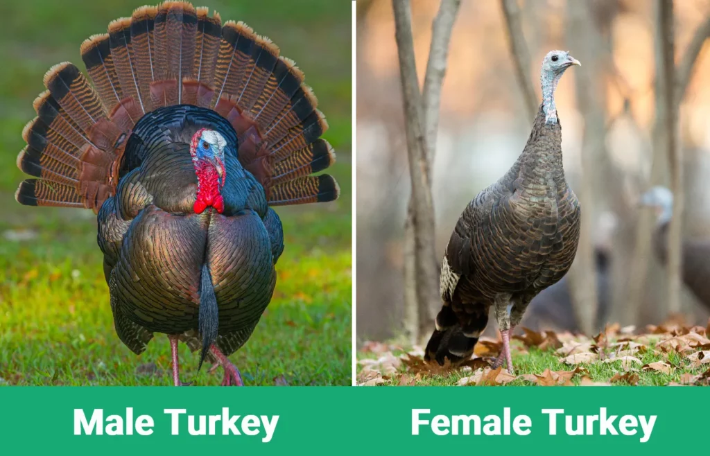 Male Turkey vs Female Turkey - Visual Differences