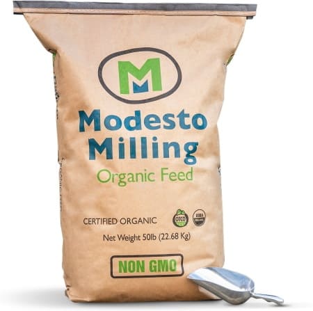 Modesto Milling Organic Layer Crumbles Poultry Feed