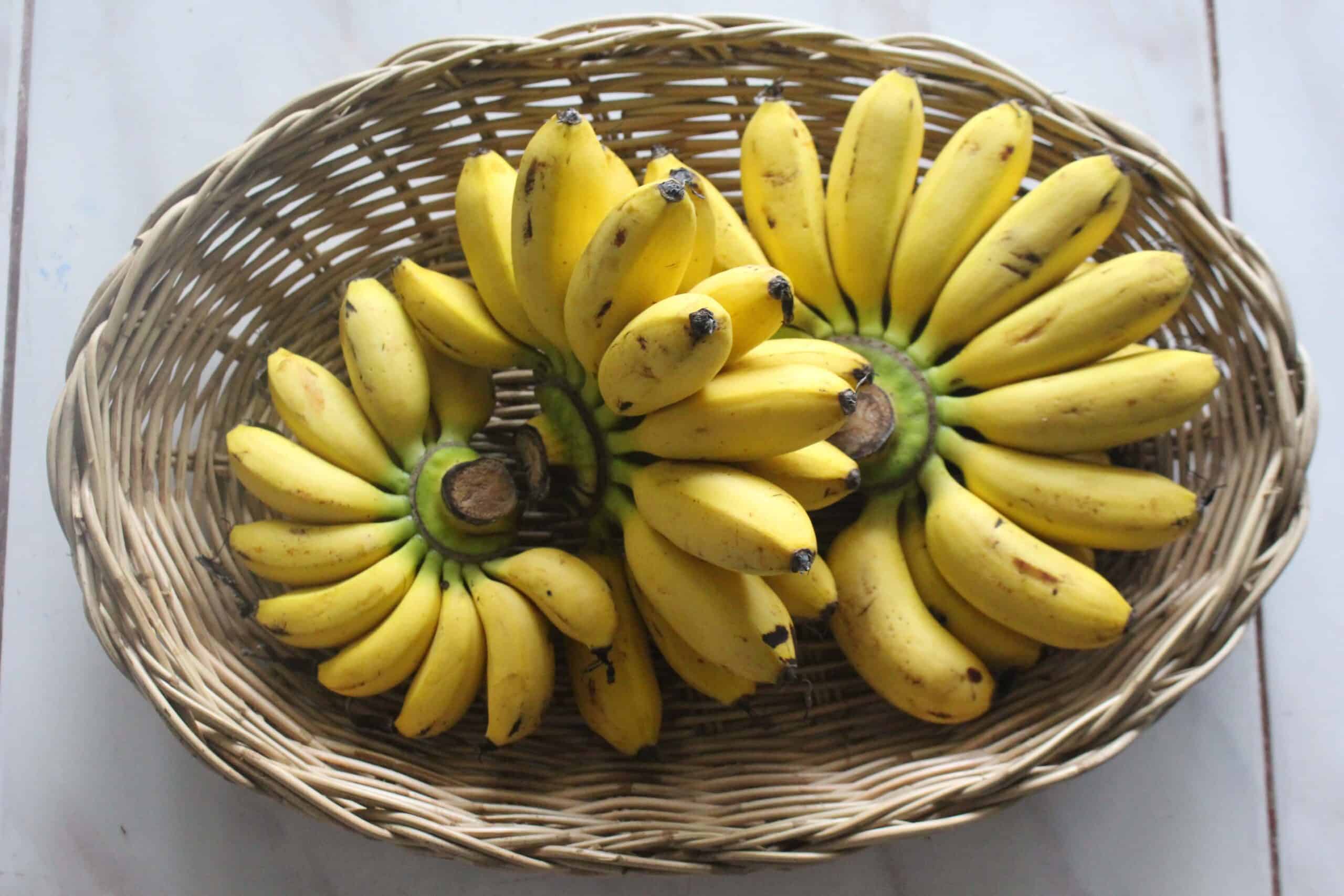 banana in a basket